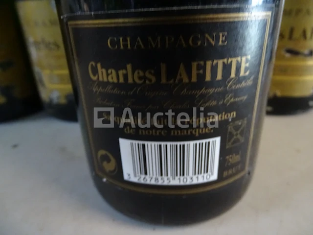 4 flessen champagne brut charles lafitte - afbeelding 3 van  4