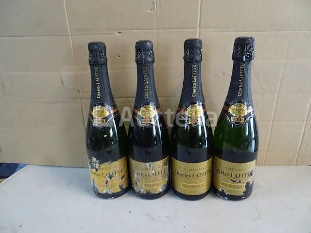 4 flessen champagne brut charles lafitte - afbeelding 4 van  4
