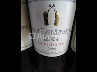4 flessen château haut-beychevelle gloria saint-julien 2006 - afbeelding 2 van  4