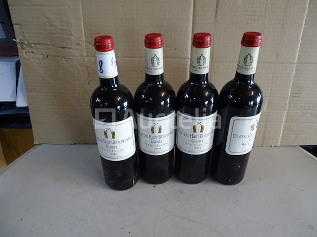 4 flessen château haut-beychevelle gloria saint-julien 2006 - afbeelding 4 van  4
