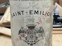4 flessen château la gaffelière naudes st emillion, 1962 - afbeelding 1 van  2