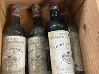 4 flessen château la gaffelière naudes st emillion, 1962 - afbeelding 2 van  2