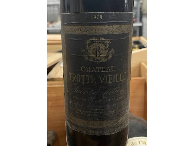 4 flessen château trottex vieille saint-emilion, 1978 - afbeelding 1 van  2