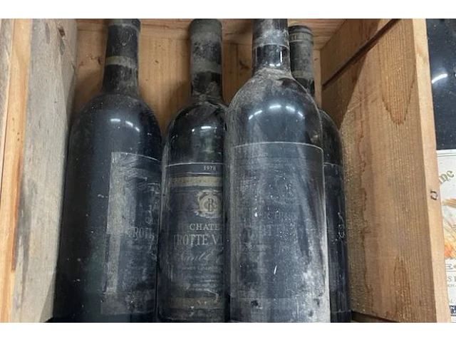 4 flessen château trottex vieille saint-emilion, 1978 - afbeelding 2 van  2