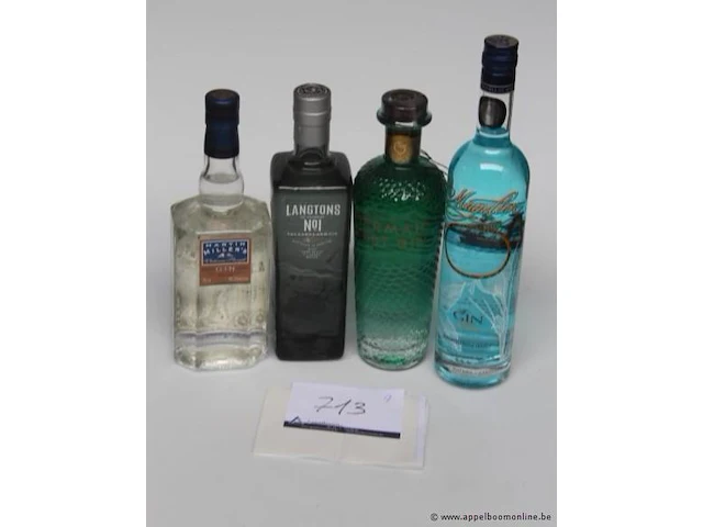 4 flessen diverse gin wo langtons - afbeelding 1 van  3