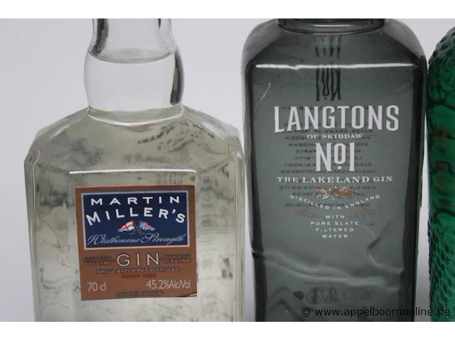 4 flessen diverse gin wo langtons - afbeelding 2 van  3