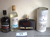 4 flessen diverse rum wo sir chill 37,7% - afbeelding 1 van  5