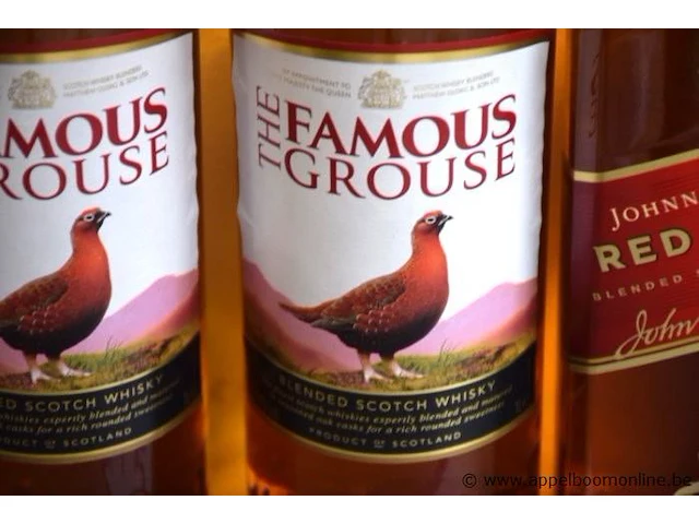 4 flessen diverse whiskey wo famous grouse 40% - afbeelding 2 van  3