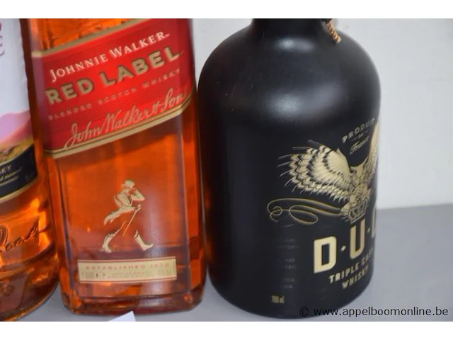 4 flessen diverse whiskey wo famous grouse 40% - afbeelding 3 van  3