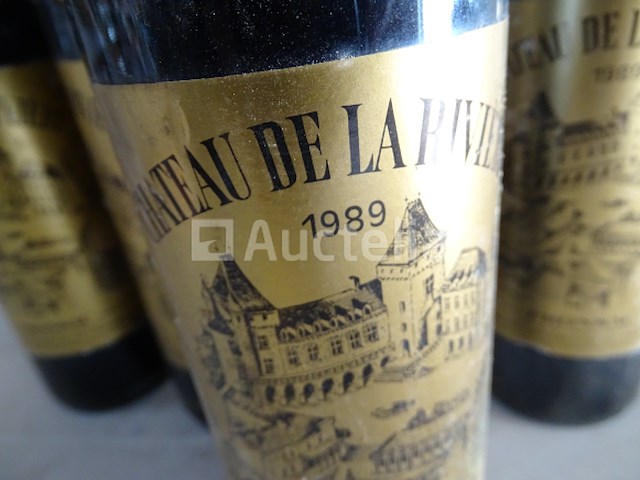 4 flessen fronsac château de la rivière 1989 - afbeelding 4 van  4