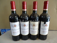 4 flessen lalande de pomerol château des maures 2013 - afbeelding 1 van  4
