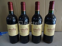 4 flessen madiran château de la motte 1999 - afbeelding 2 van  3