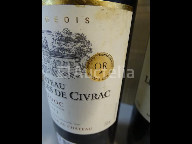 4 flessen médoc château les granges de civrac 2012 - afbeelding 3 van  5