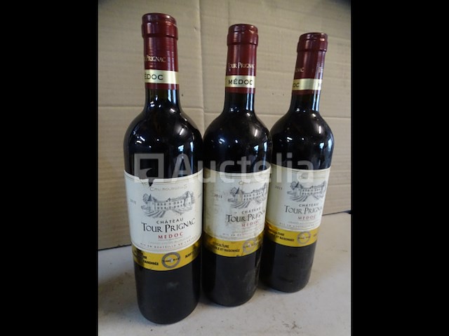4 flessen médoc château tour prignac 2014-2015 (zie details) - afbeelding 4 van  6