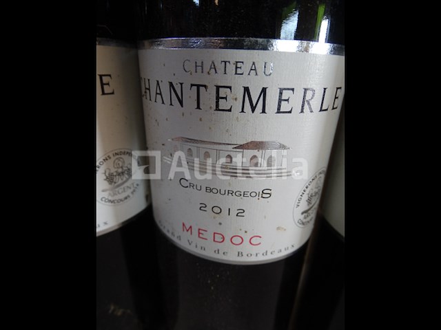 4 flessen médoc cru bourgeois château chantemerle 2012 - afbeelding 2 van  4