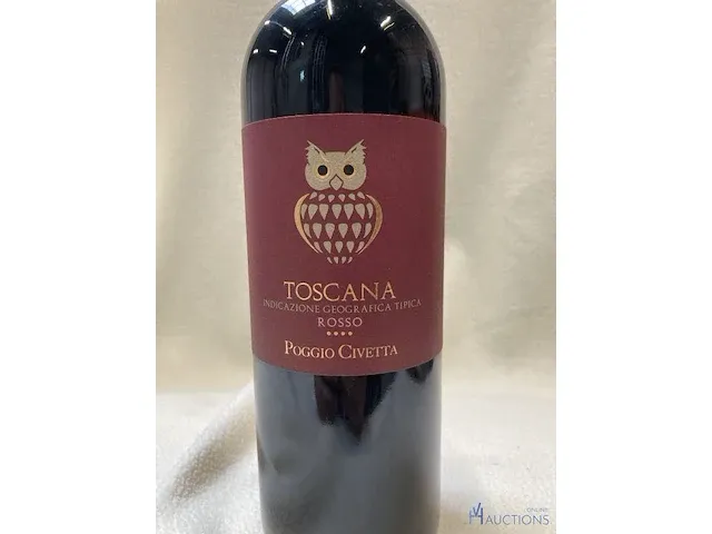 4 flessen poggio toscana rosso - afbeelding 2 van  3
