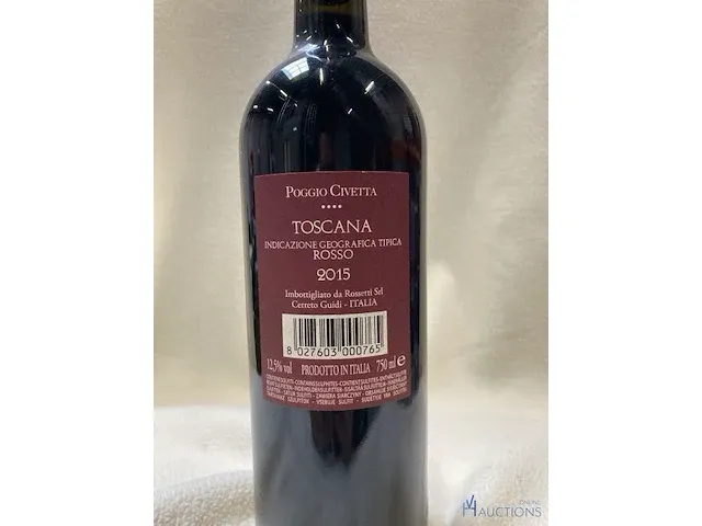 4 flessen poggio toscana rosso - afbeelding 3 van  3
