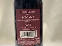 4 flessen poggio toscana rosso - afbeelding 3 van  3