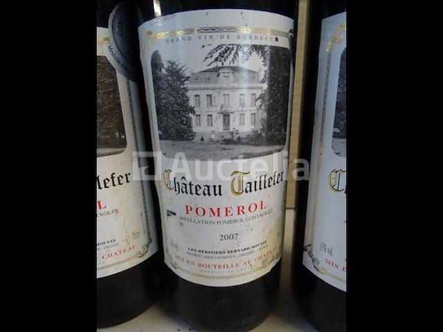 4 flessen pomerol château taillefer 2007 - afbeelding 2 van  6