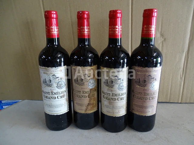 4 flessen saint-emilion grand cru 2011 - afbeelding 2 van  4