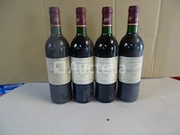 4 flessen saint emilion le cadet de larmande 1989 - afbeelding 3 van  3
