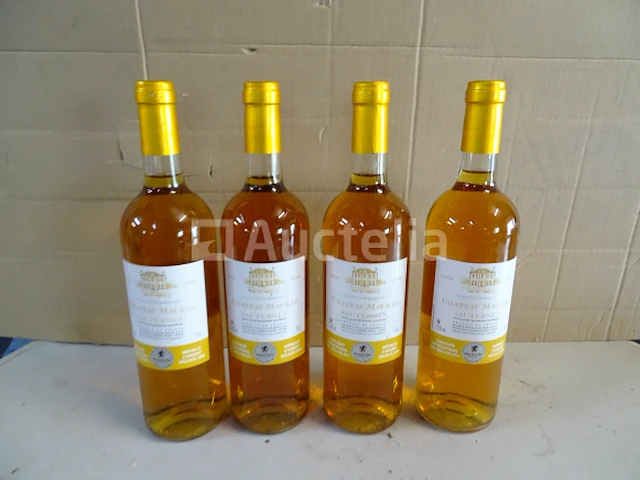 4 flessen sauternes château mauras 2009 - afbeelding 1 van  5