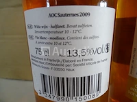 4 flessen sauternes château mauras 2009 - afbeelding 4 van  5