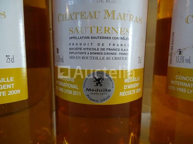 4 flessen sauternes château mauras 2009 - afbeelding 5 van  5