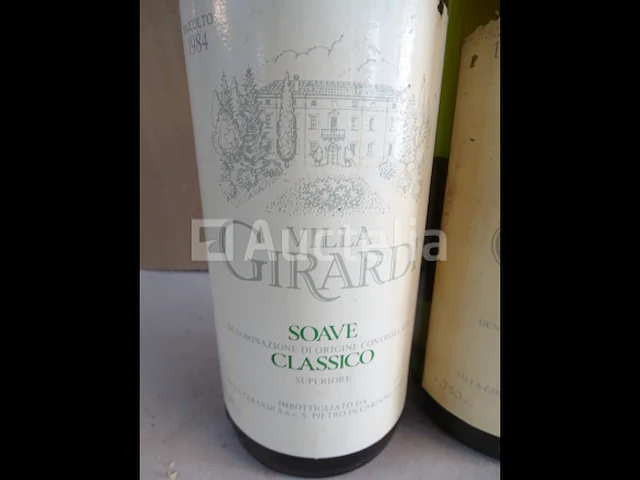 4 flessen soave classico villa girardi 1984 - afbeelding 2 van  5