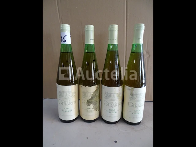 4 flessen soave classico villa girardi 1984 - afbeelding 3 van  5