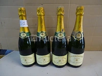4 flessen veuve duran brut reserve champagne - afbeelding 1 van  3