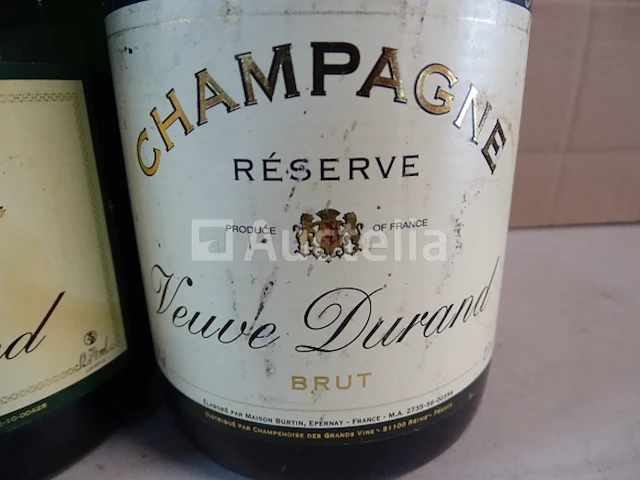 4 flessen veuve duran brut reserve champagne - afbeelding 2 van  3