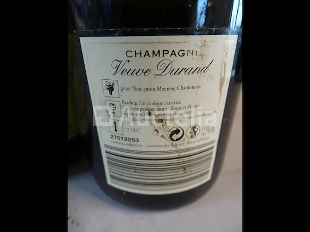 4 flessen veuve duran brut reserve champagne - afbeelding 3 van  3