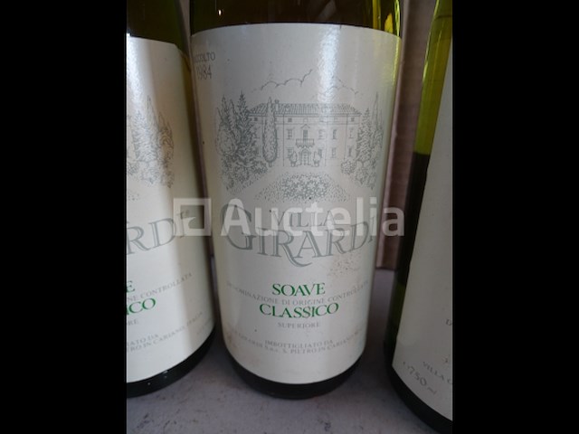 4 flessen villa girardi soave classico 1984 - afbeelding 3 van  5