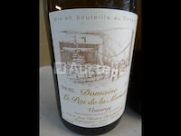 4 flessen vouvray domaine le peu de la moriette 1993 - afbeelding 2 van  5