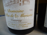 4 flessen vouvray domaine le peu de la moriette 1993 - afbeelding 3 van  5
