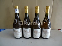 4 flessen vouvray domaine le peu de la moriette 1993 - afbeelding 1 van  5