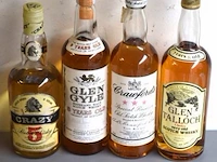 4 flessen whiskey à 70cl, crawfords, glen style, glen talloch en crazy 43%