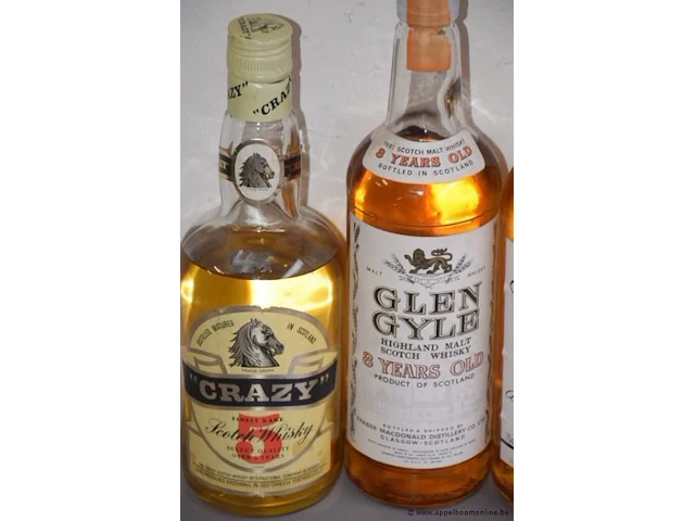 4 flessen whiskey à 70cl, crawfords, glen style, glen talloch en crazy 43% - afbeelding 2 van  3