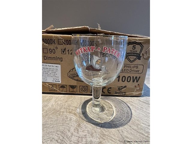 4 glazen witkap - afbeelding 1 van  1