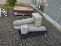 4 granieten palen ca. 1 m (zonder pvc pallet) - afbeelding 2 van  4