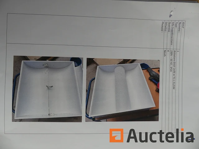 4 gulf armaturen 2x36w tc-l el/dm - afbeelding 3 van  4