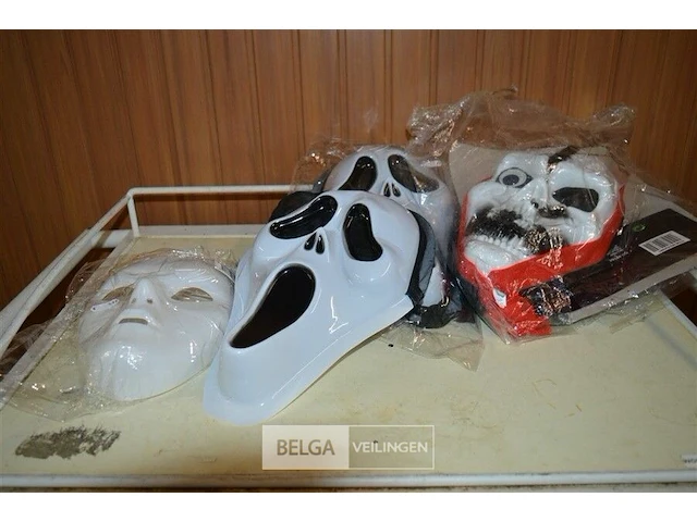 4 halloween masker - afbeelding 1 van  3