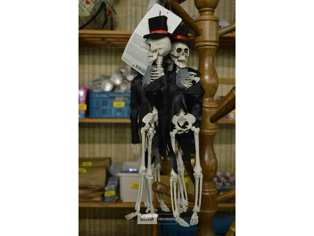 4 halloween skeletten - afbeelding 1 van  4