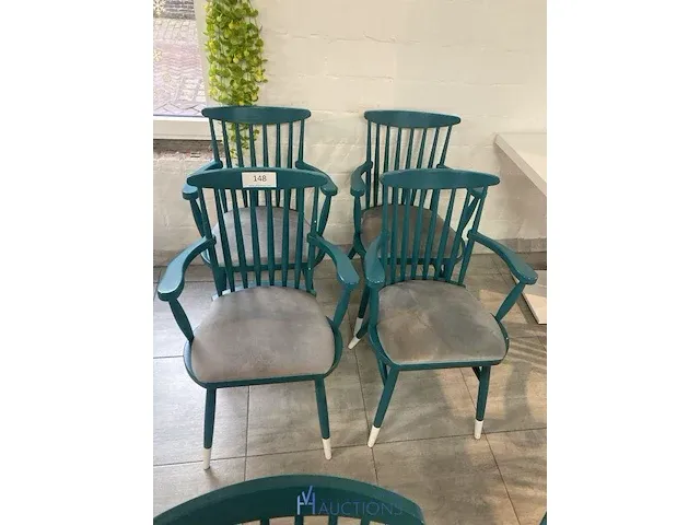 4 houten stoelen - afbeelding 1 van  4