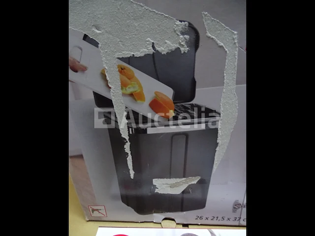 4 huishoudelijke artikelen (fornuis, prullenbak, container, messenset) - afbeelding 2 van  9