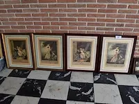 4 imitaite litho achter glas - afbeelding 1 van  6