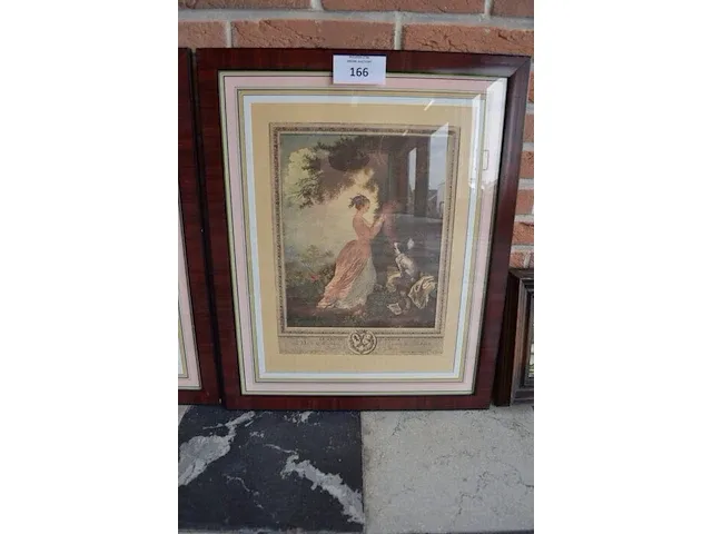 4 imitaite litho achter glas - afbeelding 3 van  6