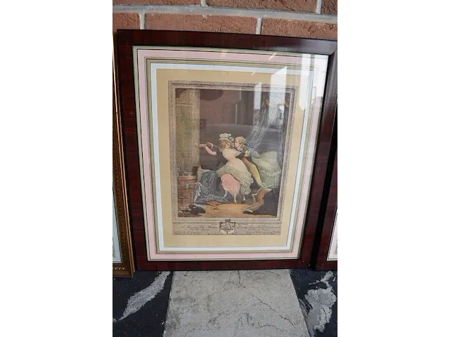 4 imitaite litho achter glas - afbeelding 4 van  6