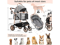 4-in-1 hondenbuggy, opvouwbaar tot 25 kg - afbeelding 3 van  8